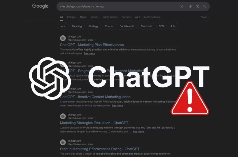 قابلیت آزمایشی دردسرساز؛ مکالمات کاربران با ChatGPT برای مدتی در گوگل قابل مشاهده بود