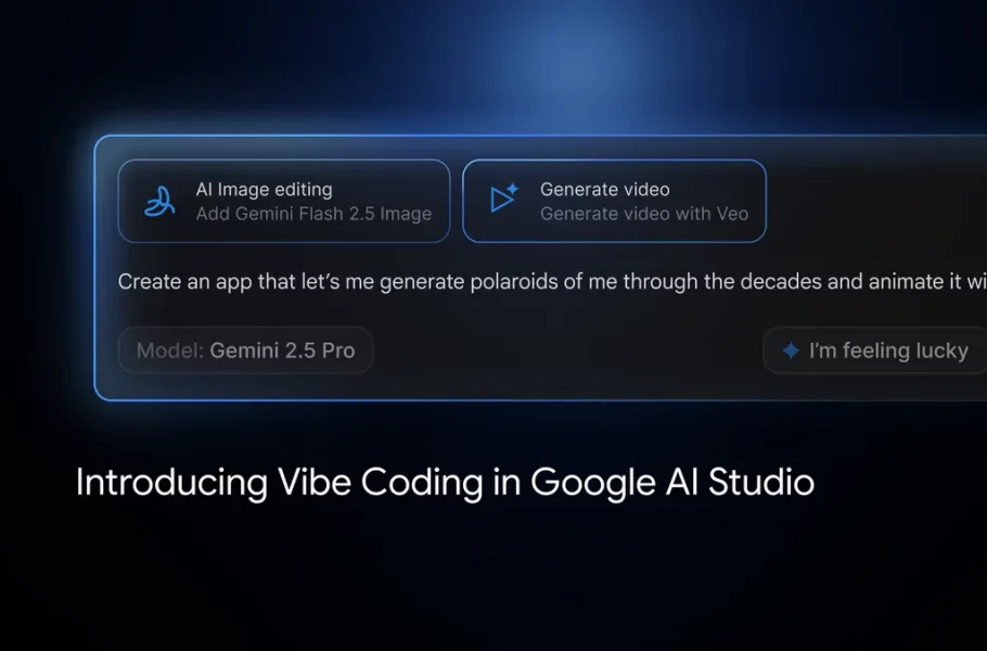 قابلیت Vibe Coding به Google AI Studio آمد؛ به‌راحتی ابزار و اپ هوش مصنوعی بسازید