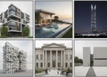 مجموعه پرامپت های معماری؛ از طراحی ویلا تا آسمان‌خراش با هوش مصنوعی
