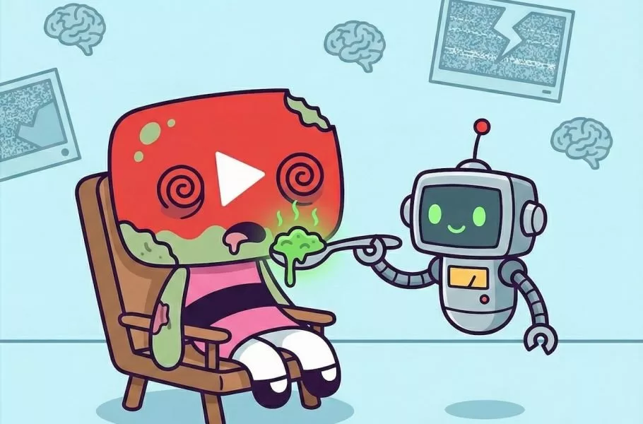 محتوای ساخت هوش مصنوعی ۲۱ درصد فید کاربران جدید یوتوب را شکل میدهد
