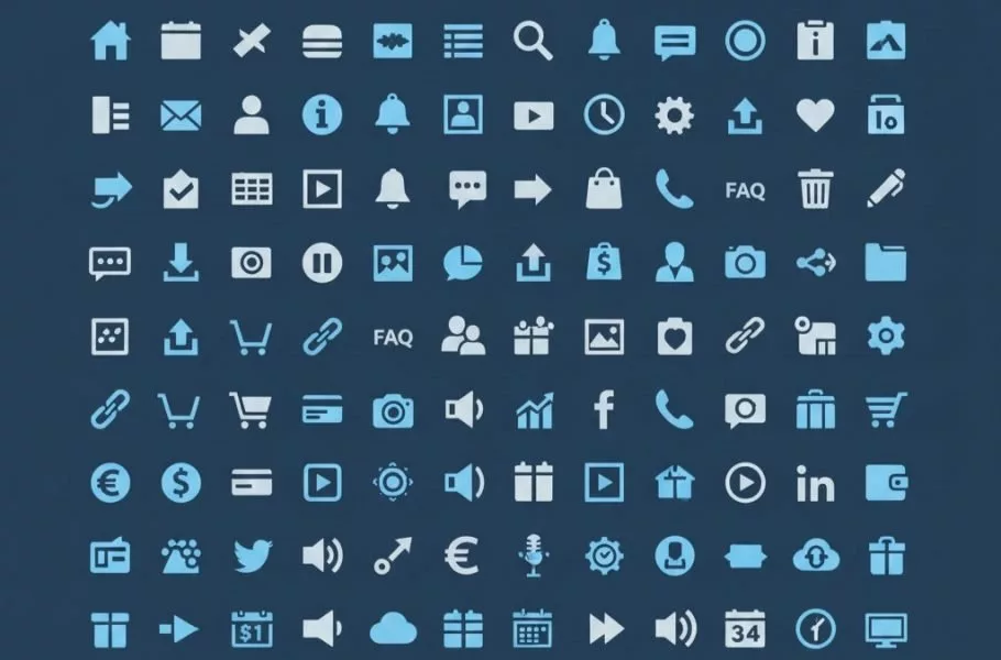 نمونه‌های آماده پرامپت طراحی آیکون برای ساخت مجموعه آیکون یکدست