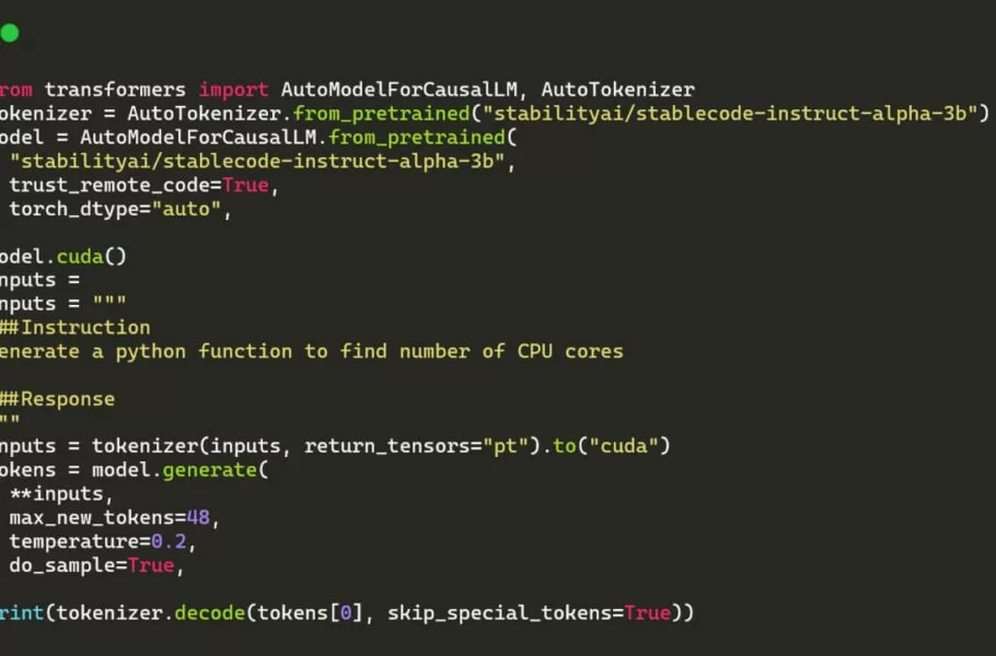Stability AI از مدل هوش مصنوعی StableCode برای تولید کد رونمایی کرد