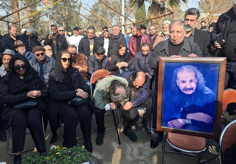 جای خالی مهران مدیری و مسعود کیمیایی در خاکسپاری سعید پیردوست!