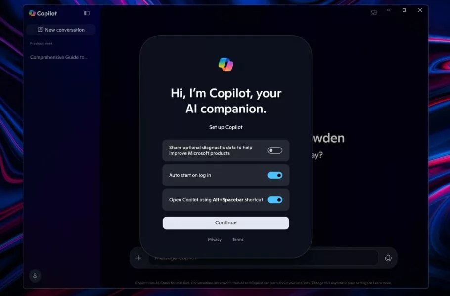 مایکروسافت نسخه بومی اپ کوپایلت ویندوز را با طراحی جدید منتشر کرد