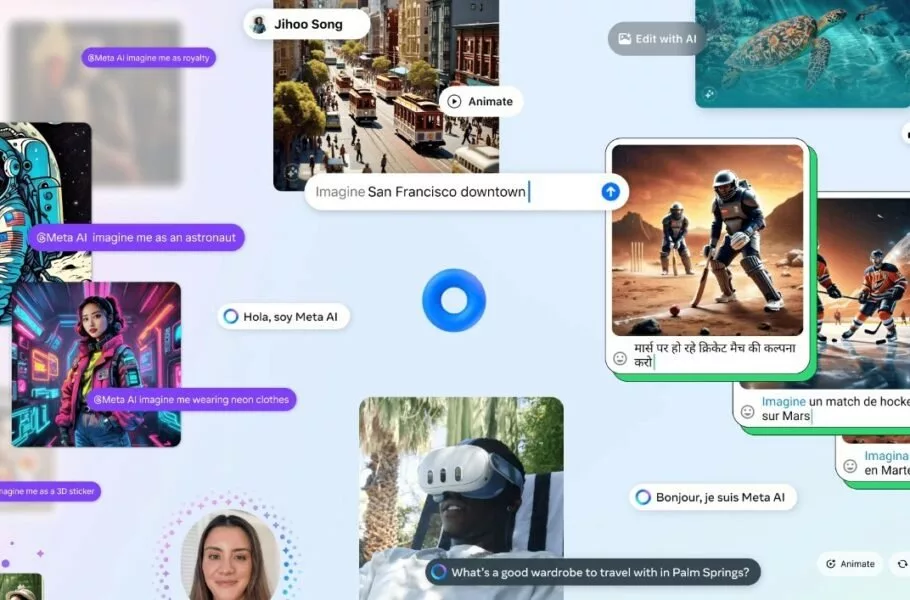 متا در آپدیت جدید Meta AI تولید تصویر با دستورات متنی را ساده‌تر کرد