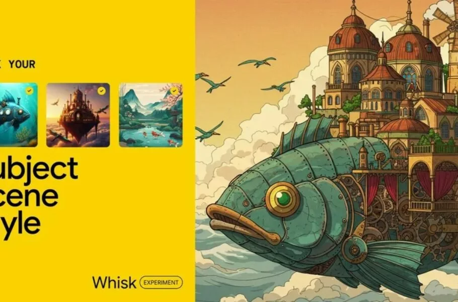 هوش مصنوعی گوگل Whisk معرفی شد؛ تولید تصویر بدون نیاز به دستور متنی [تماشا کنید]