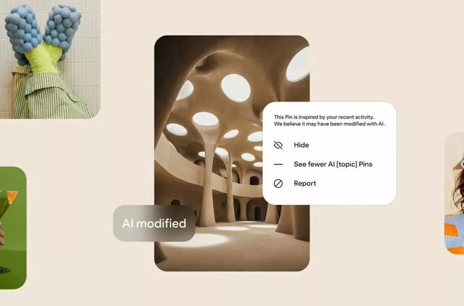پینترست به زودی تصاویر ساخته شده با هوش مصنوعی را برچسب‌گذاری می‌کند
