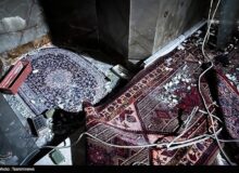 گزارش تخریب مساجد: قرآن‌ها را در مقبرة الشهدای مسجد قدس به آتش کشیدند