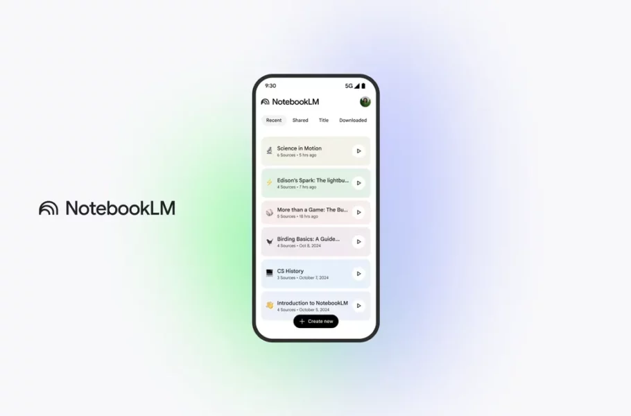 گوگل اپلیکیشن NotebookLM را برای اندروید و iOS منتشر کرد
