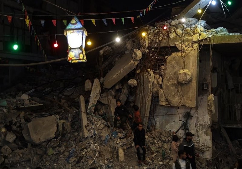 خلاقیت مردم غزه برای استقبال از رمضان الکریم/ ویرانه‌هایمان هم زیباست