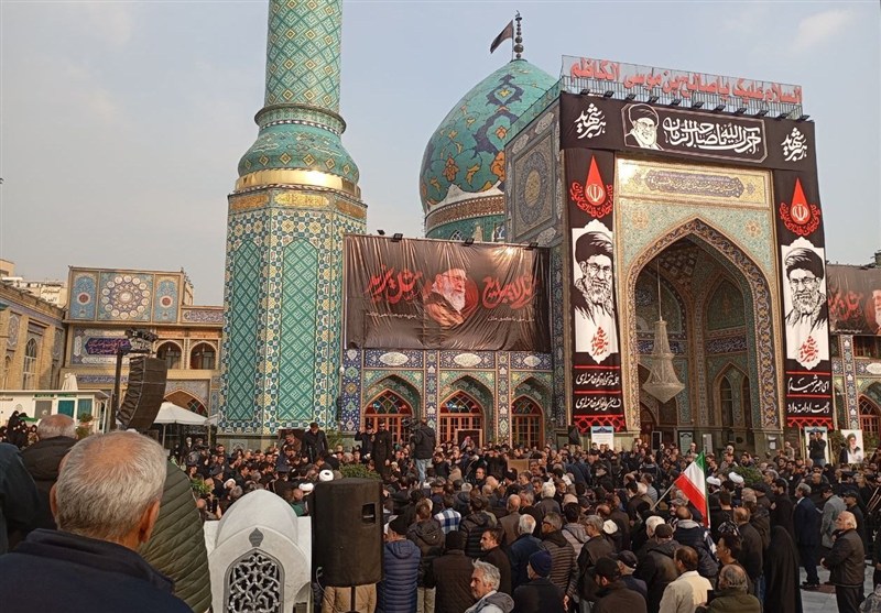 تدفین با شکوه شهید علی شمخانی در حرم امامزاده صالح