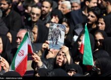 تشییع حماسی شهیدان لاریجانی، سلیمانی و دریادلان ناو دنا