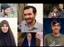 تشییع پیکر سردار شهید عسگری و خانواده هشت نفره‌اش در بهشت زهرا