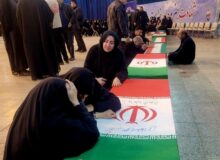 خاکسپاری حدود 40 شهید حمله آمریکایی صهیونی در قطعه 42