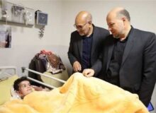 عیادت معاون وزیر از دانش آموزان مجروح مدرسه میناب