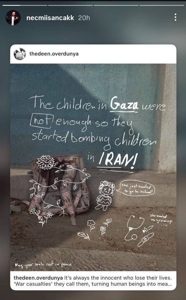 کارگردان ترک: اسراییل به کشتن کودکان غزه قانع نشد، کودکان ایران را کشت سینمای جهان , کشور ترکیه , حمله اسرائیل به ایران , جنگ آمریکا و رژیم صهیونیستی علیه ایران ,