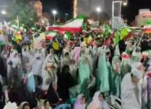 اجتماع شبانه مردم در بوشهر