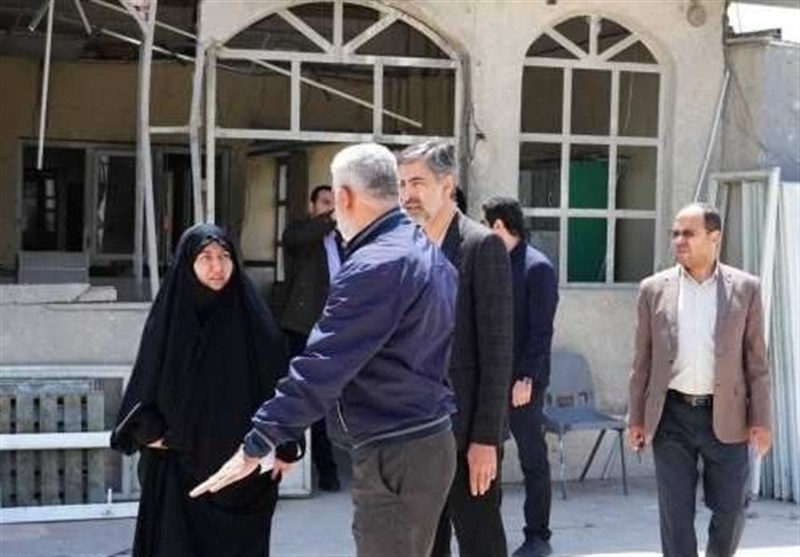 بازدید رییس سازمان سمپاد از مدرسه  آسیب‌دیده علامه حلی