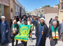 تابش خورشید مشهد همزمان با دهه کرامت در نائین