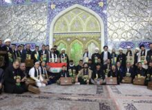 تجلیل از خادمان حرم بانوی کرامت از موکب‌داران عراقی