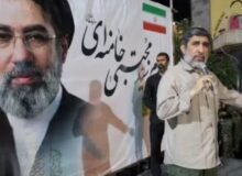 تجمع شبانه مردم خورموج با حضور حاج مهدی سلحشور