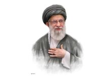تصویر هنری از شهید امام خامنه‌ای(ره) در سواحل پاکستان