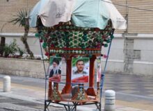 حجله‌های نورانی به یاد رهبر شهید انقلاب و کودکان میناب