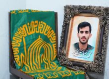 حضور خدام حرم رضوی در منزل شهید «علیرضا سبزی‌پور»