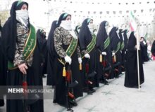 دلبران میزبان حماسه‌ای زنانه؛ رژه شقایق‌های ظهور در قاب ایمان و اقتدار
