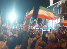 رجزخوانی حاج مهدی سلحشور در جمع مردم دشتستان