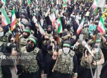 روایت مهر از رژه بانوان گیلانی در رژه «دختران جانفدا»