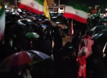 سیل حضور مردم شهرکرد زیر بارش شدید باران در چالشتر