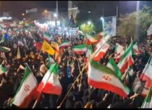 طنین فریاد «مرگ بر آمریکا» در تاکستان