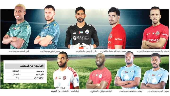 یک ایرانی در بین محرومان تأثیرگذار لیگ امارات