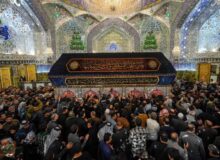 تشرف خانواده شهدای میناب به حرم امام علی(ع)