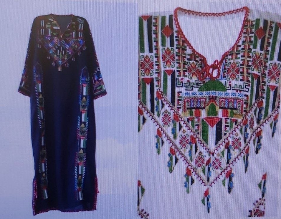 پیراهنهای سوزندوزیشده «قطره» نام دیگر فلسطین است رژیم صهیونیستی (اسرائیل) , شهرک سازی رژیم صهیونیستی اسرائیل , اسرای فلسطینی , احتلال فلسطین عام 1948 , النازحین الفلسطینیین , کشور فلسطین , المقاومة الفلسطینیة , النکبة ,