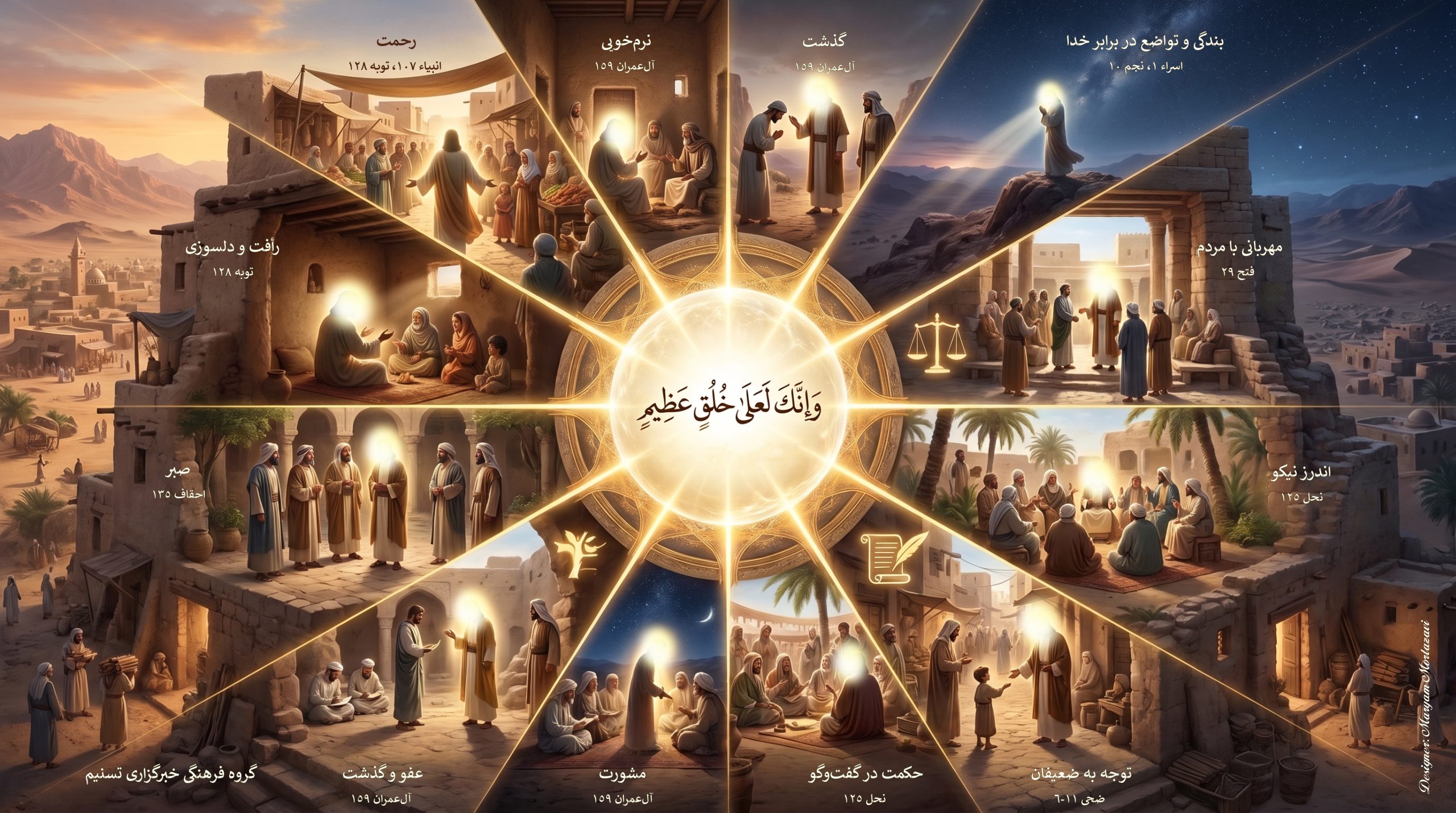 قرآن , حضرت محمد (ص) , پیامبر(ص) , تفسیر قرآن , 